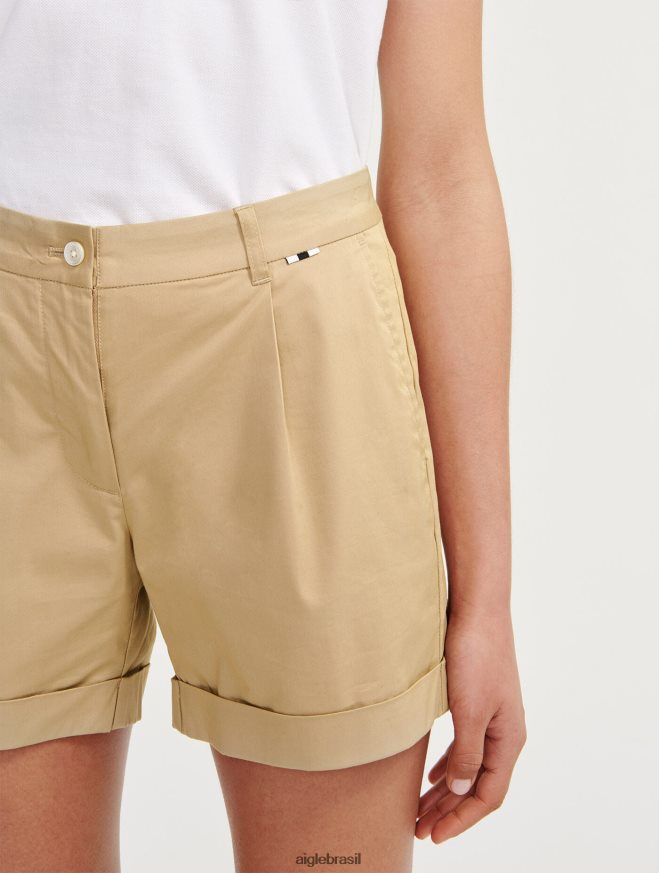 Aigle roupas shorts chino vime mulheres RX2B88435