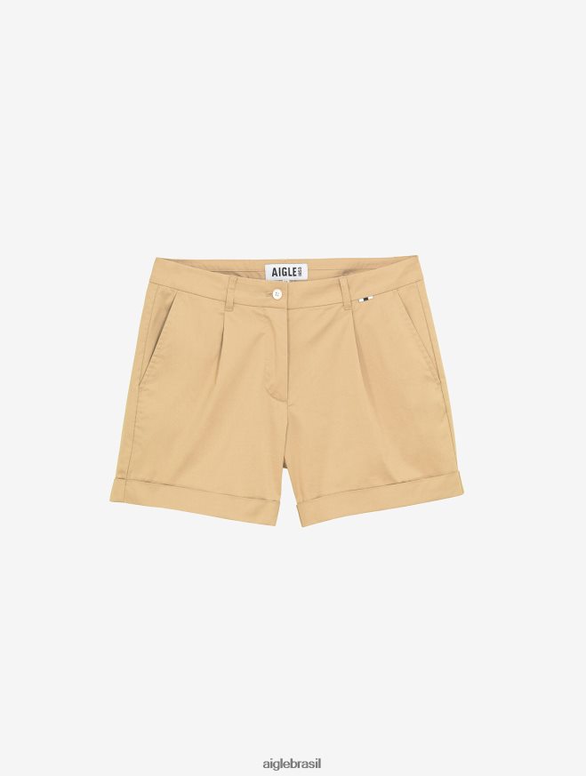 Aigle roupas shorts chino vime mulheres RX2B88435