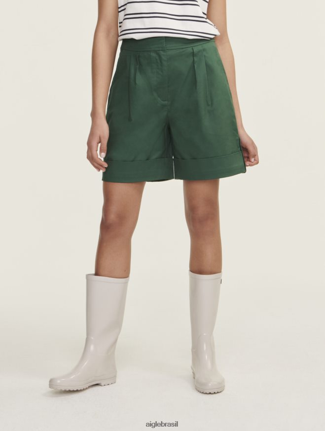 Aigle roupas shorts com punhos largos botânico mulheres RX2B88448