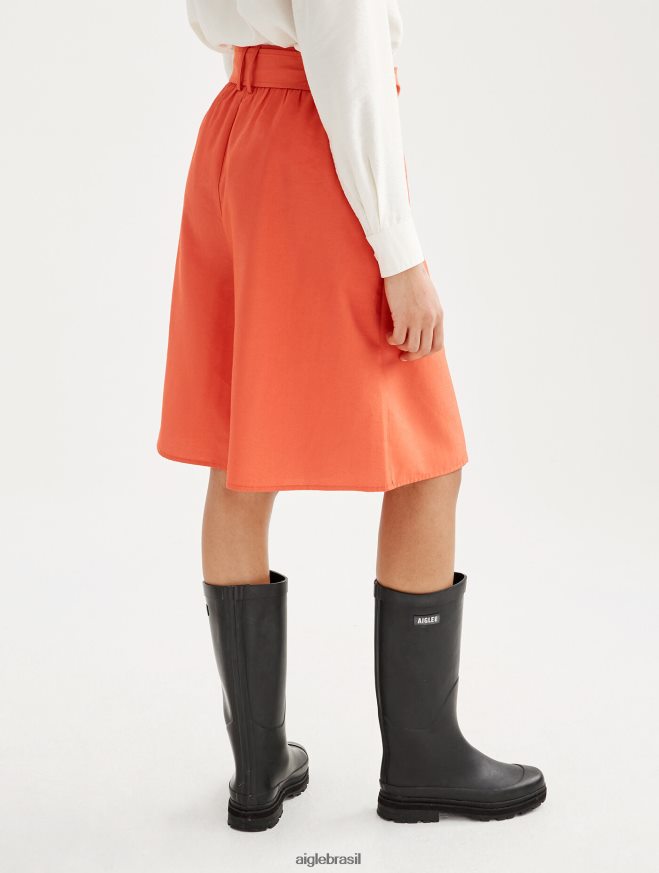 Aigle roupas saia culote folgada Harissa mulheres RX2B88527