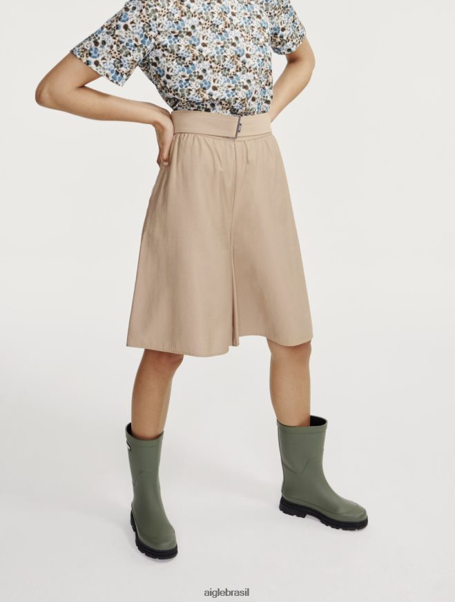 Aigle roupas saia culote folgada vime mulheres RX2B88531