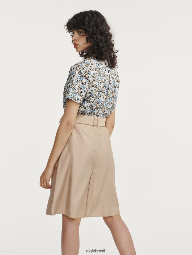 Aigle roupas saia culote folgada vime mulheres RX2B88531