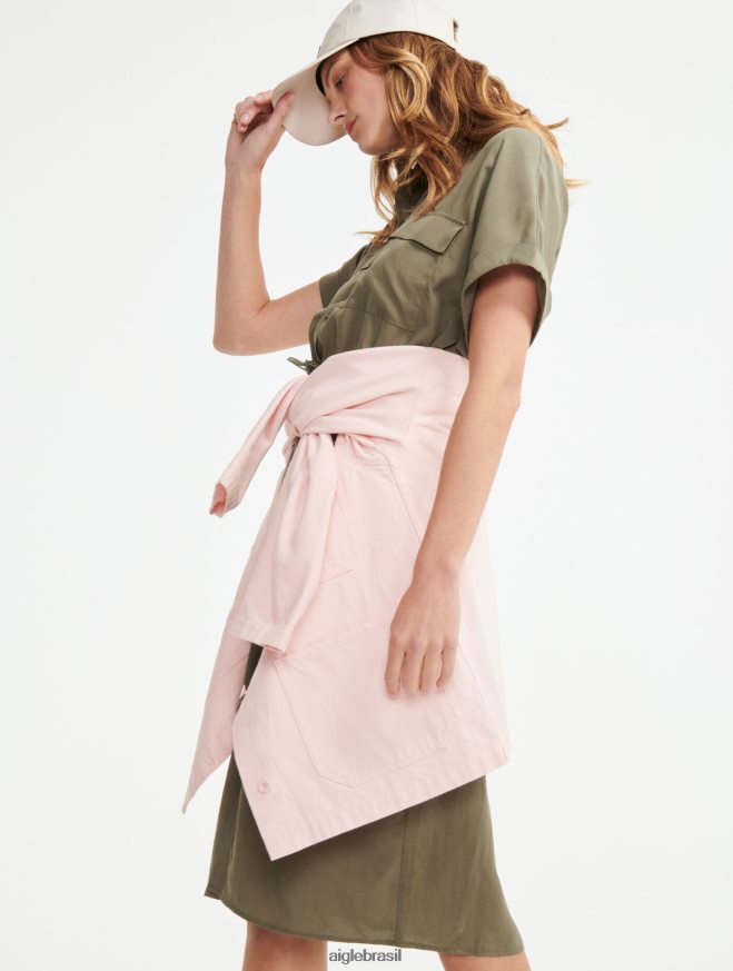 Aigle roupas vestido de camisa de manga curta taillis mulheres RX2B88694