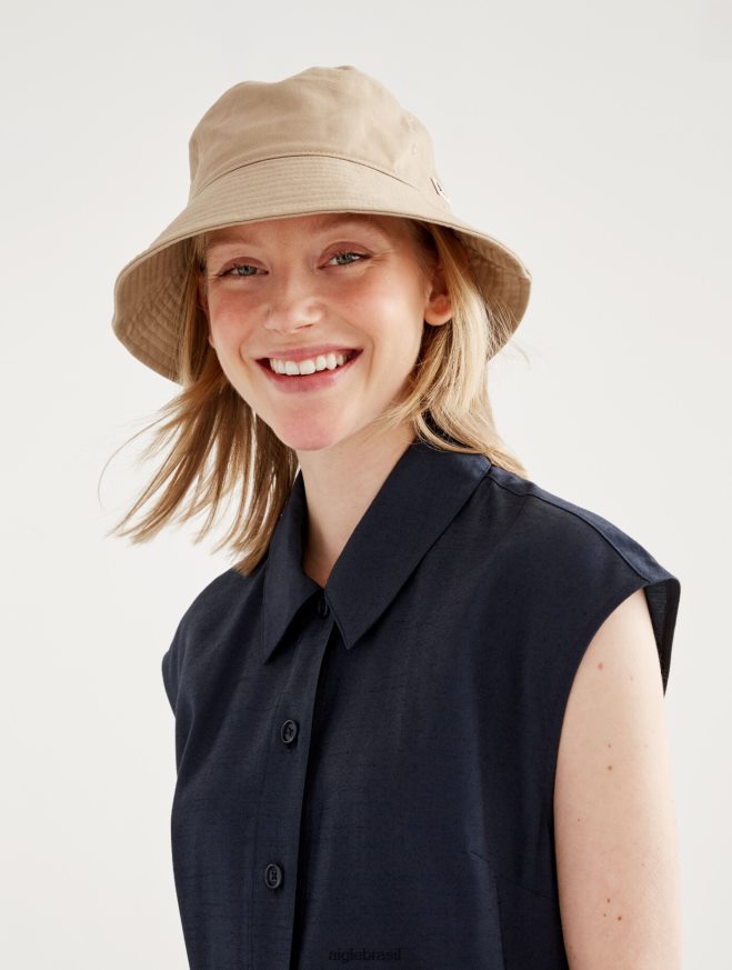 Aigle roupas vestido midi justo com botões Império mulheres RX2B88536