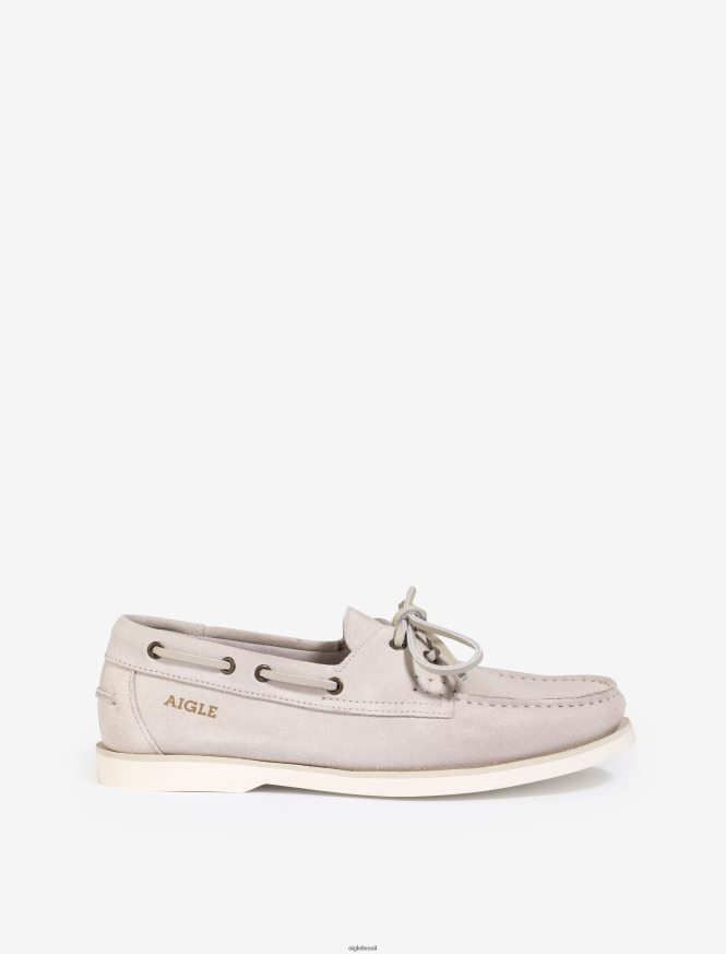 Aigle sapato mocassim clássico em couro nobuck biscoito mulheres RX2B88628