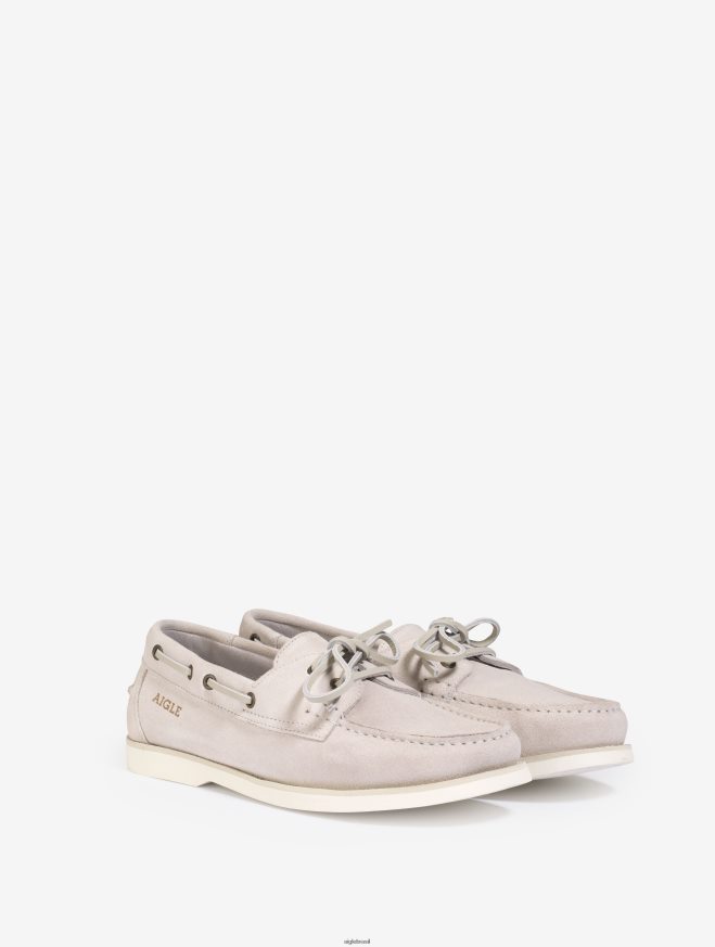 Aigle sapato mocassim clássico em couro nobuck biscoito mulheres RX2B88628