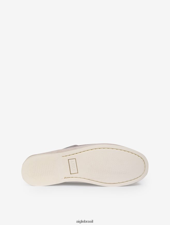 Aigle sapato mocassim clássico em couro nobuck biscoito mulheres RX2B88628
