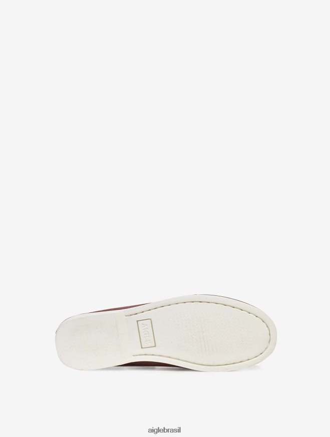Aigle sapato mocassim clássico em couro nobuck pau-rosa escuro mulheres RX2B88647