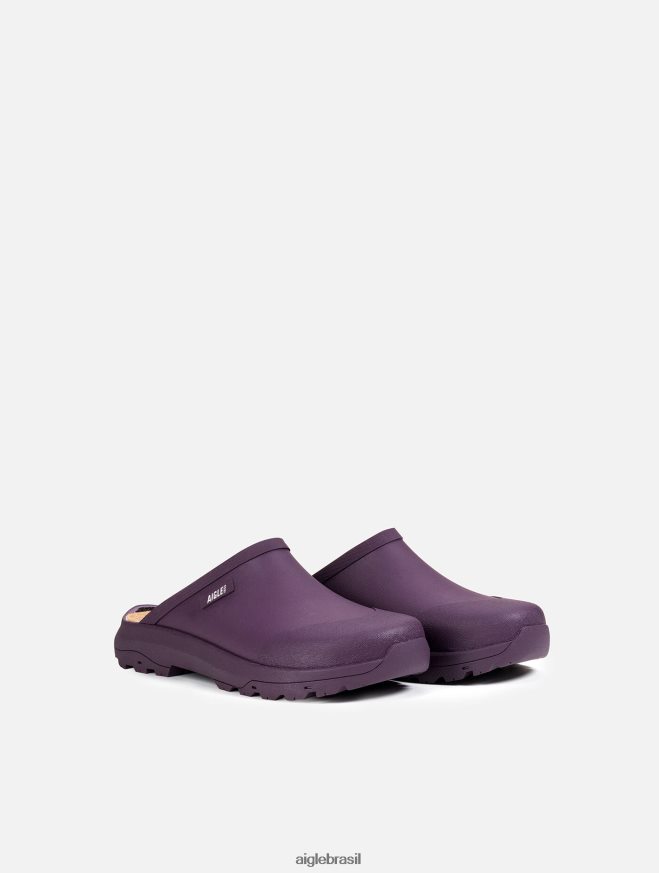 Aigle sapato tamanco autêntico vinho mulheres RX2B88644