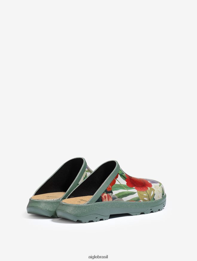 Aigle sapato versão impressa do tamanco autêntico vintage mulheres RX2B88648