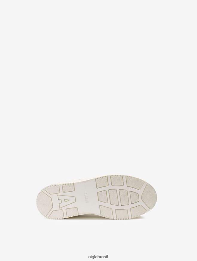 Aigle sapato o tênis de couro sustentável rosa enevoada mulheres RX2B88557