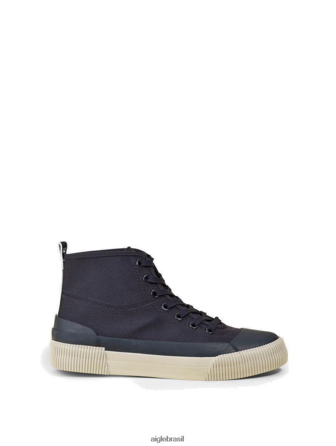 Aigle sapato o tênis ecológico de lona e borracha marinho mulheres RX2B88580