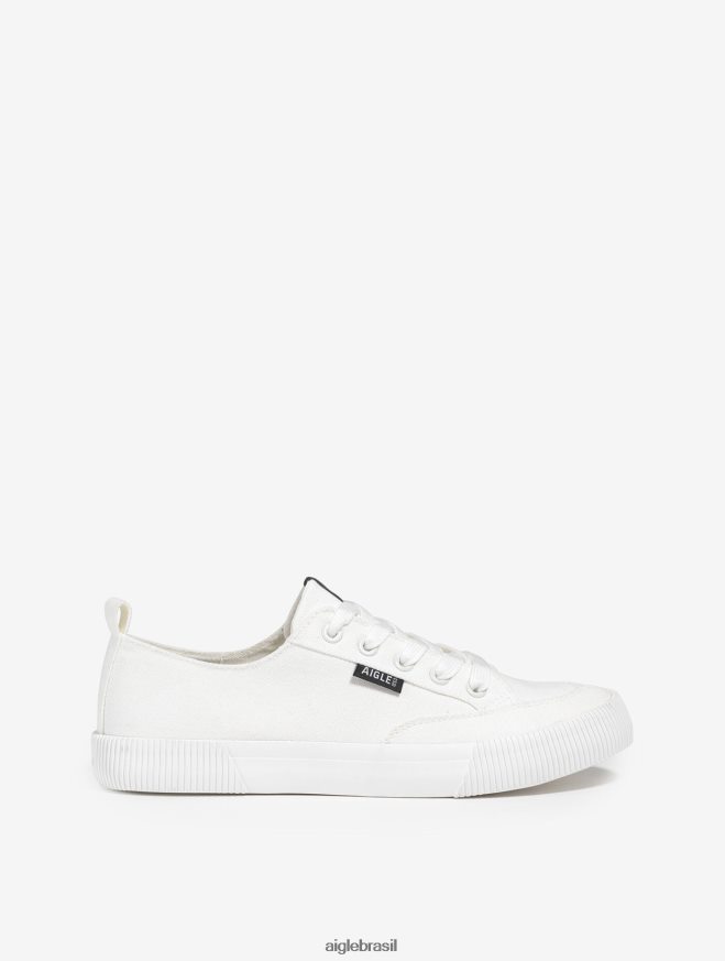 Aigle sapato tênis de lona branco mulheres RX2B88700