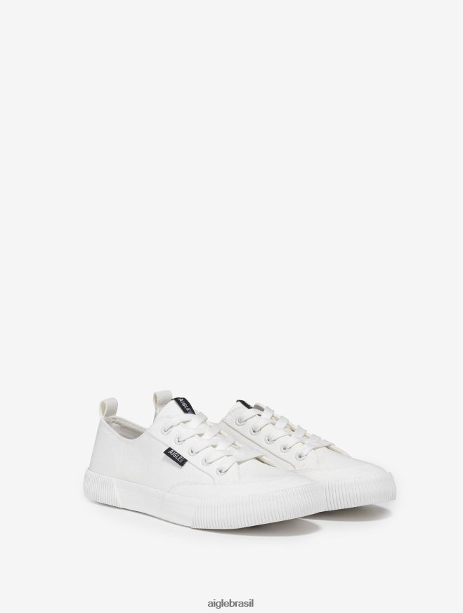 Aigle sapato tênis de lona branco mulheres RX2B88700