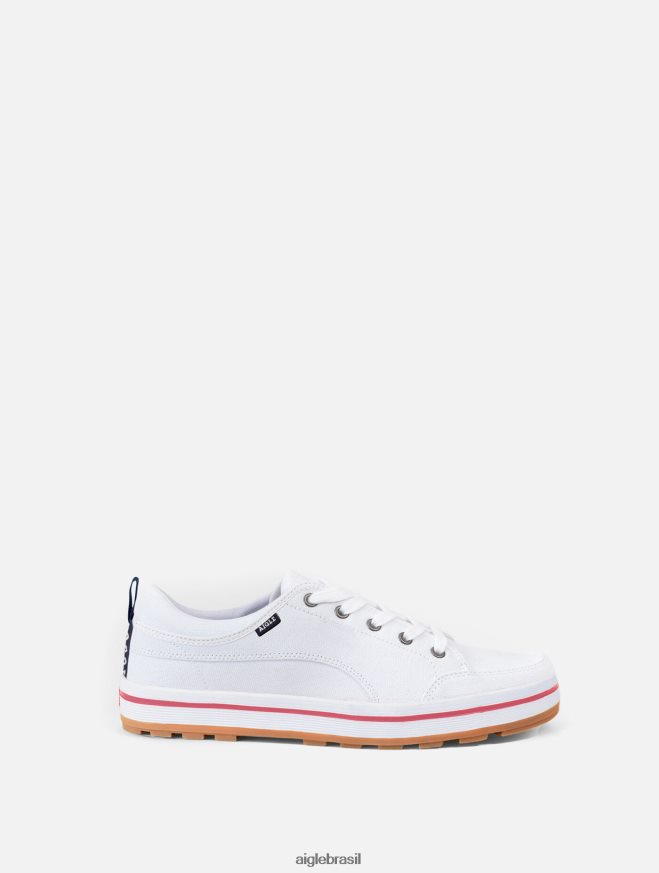 Aigle sapato tênis de lona leve branco mulheres RX2B88712