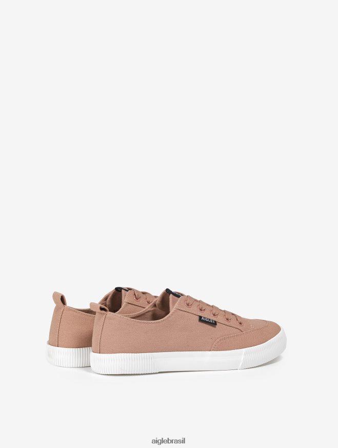 Aigle sapato tênis de lona rosa enevoada mulheres RX2B88658