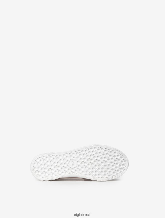 Aigle sapato tênis de lona rosa enevoada mulheres RX2B88658